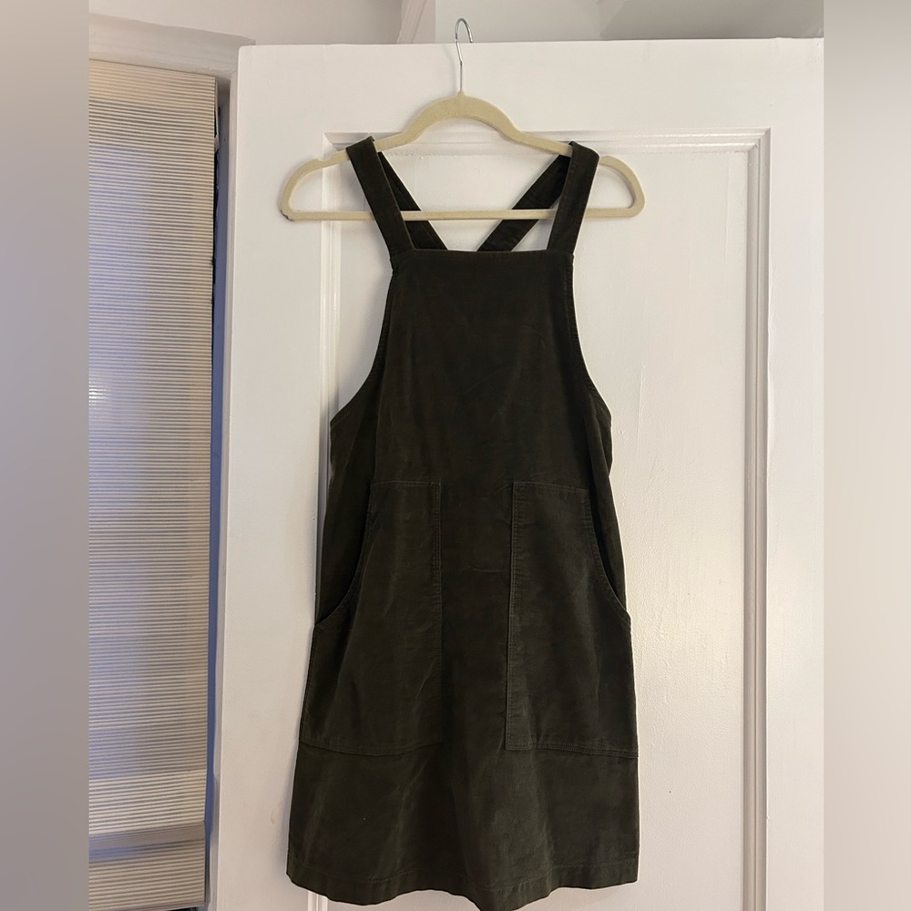 Madewell Dark Olive Mini Dress